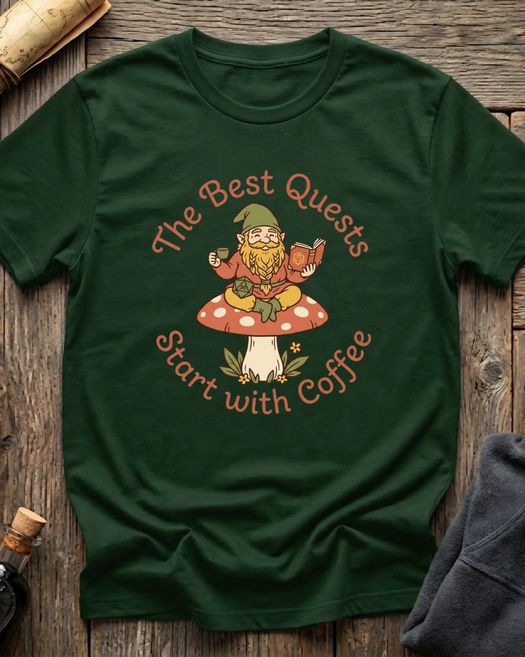The Best Quests Start With Coffee T-Shirt