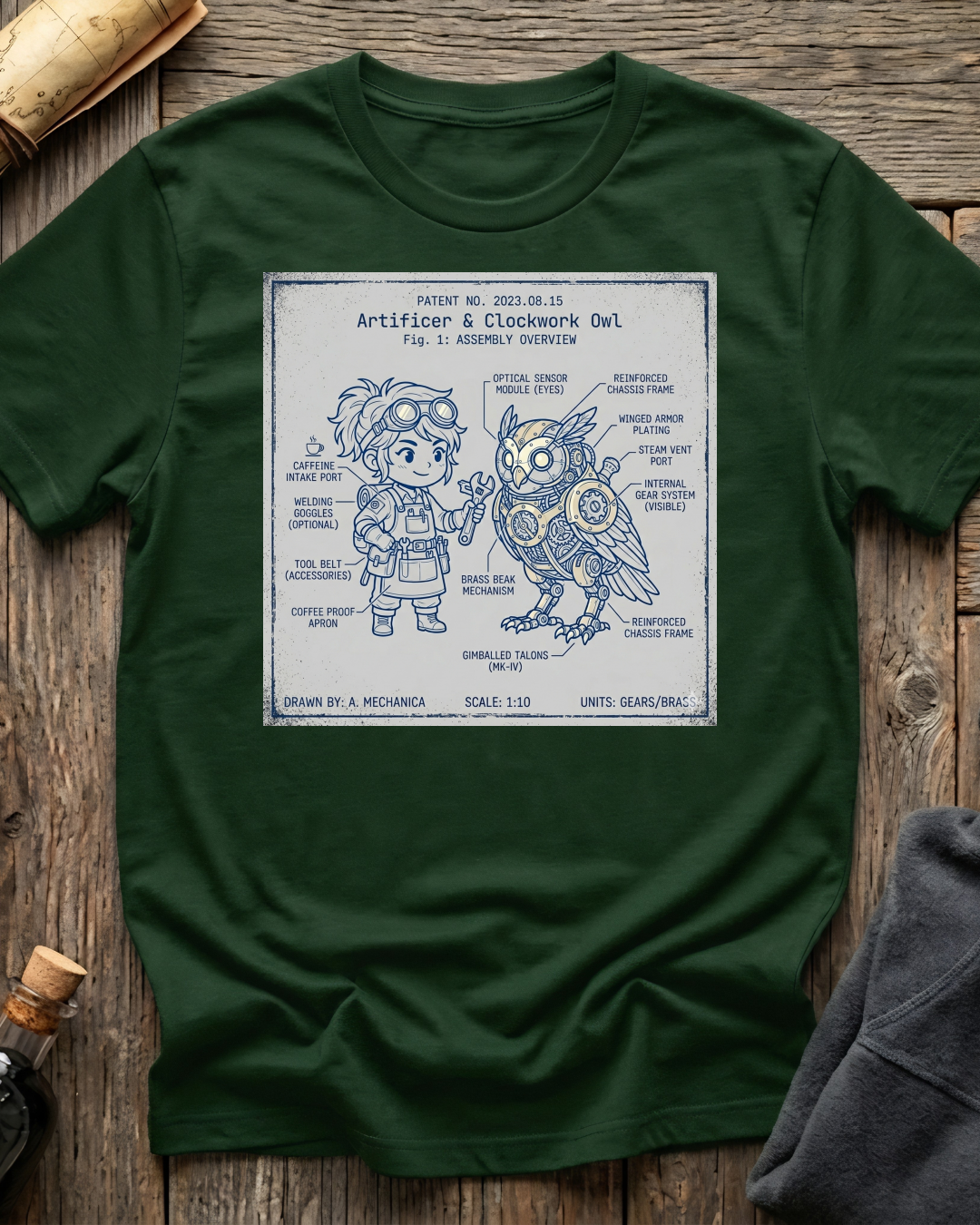 Artificer & Clockwork Owl T-Shirt