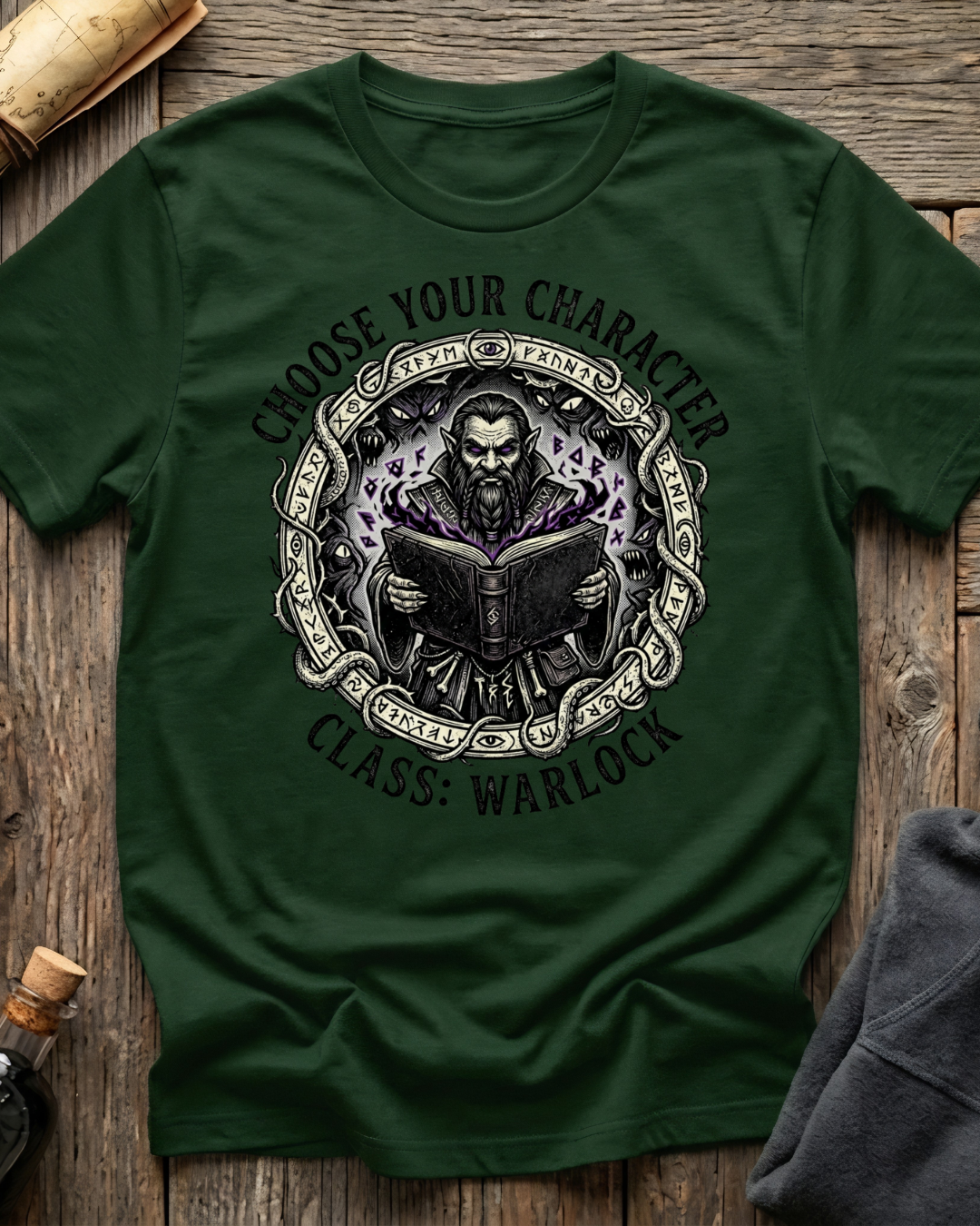 Choose Your Character Class: Warlock T-Shirt