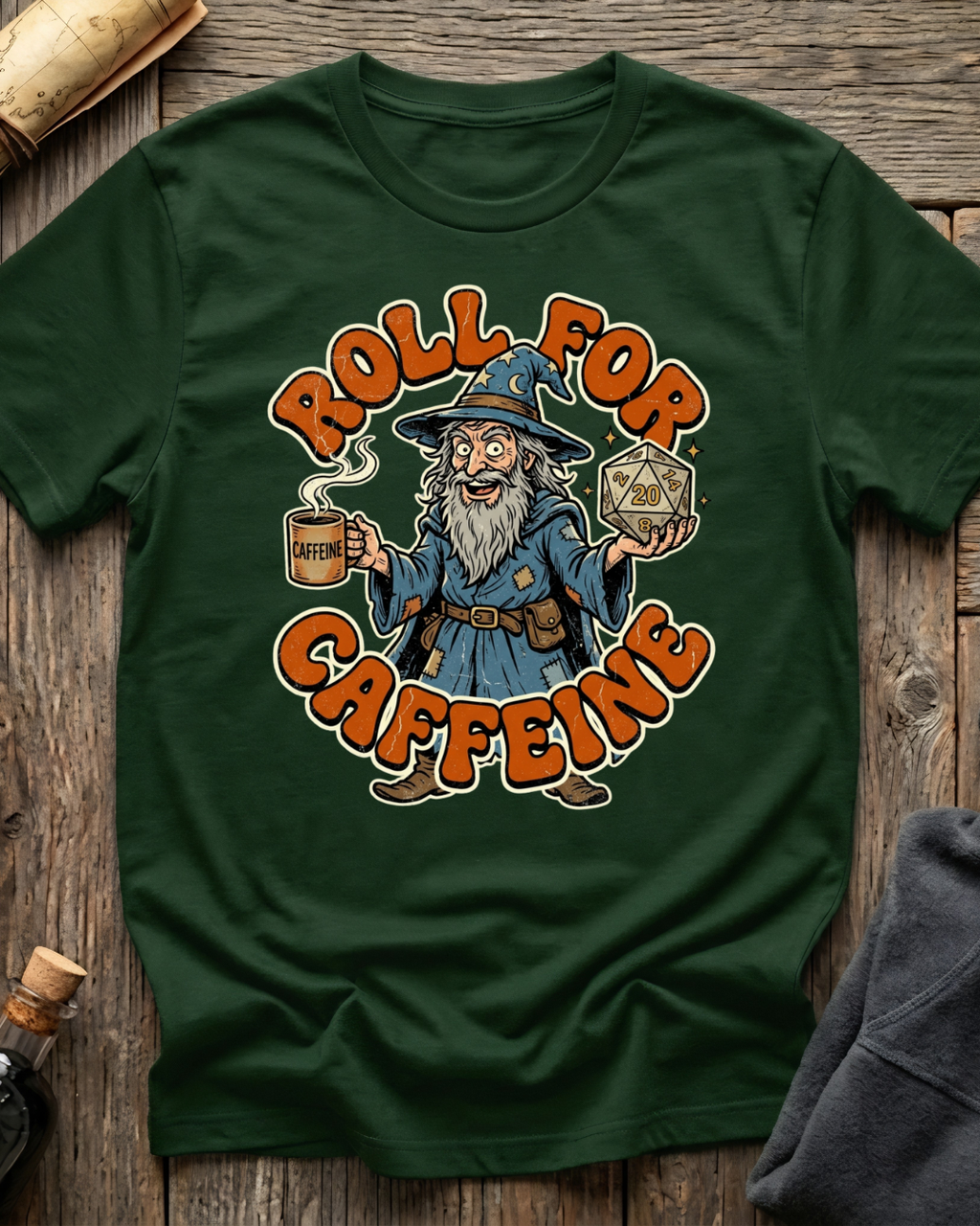 Roll for Caffeine T-Shirt