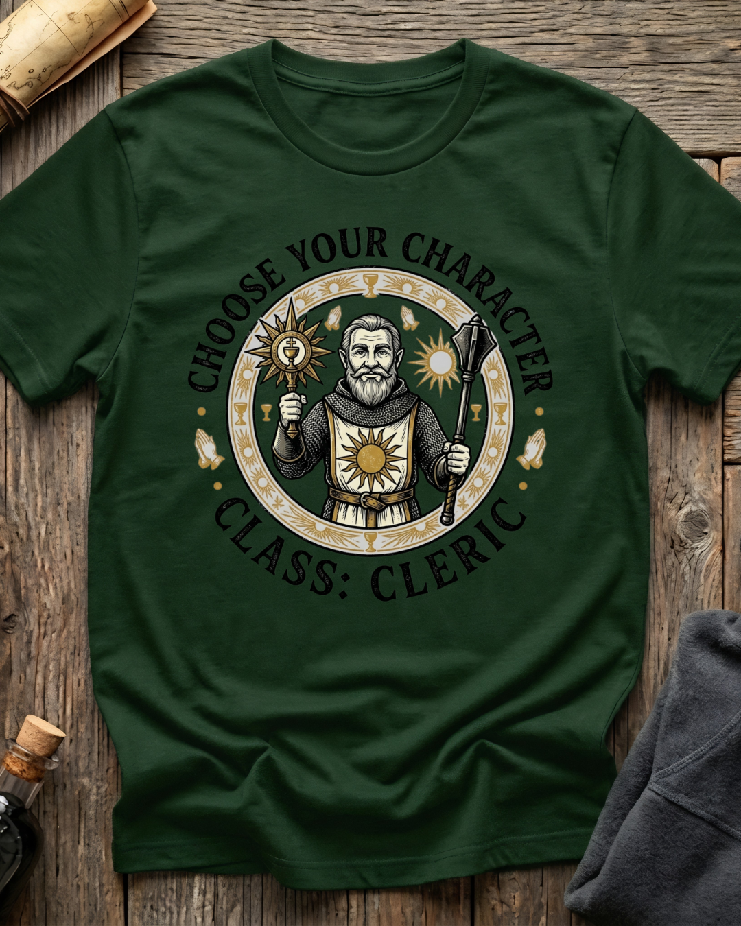 Choose Your Character Class: Cleric T-Shirt