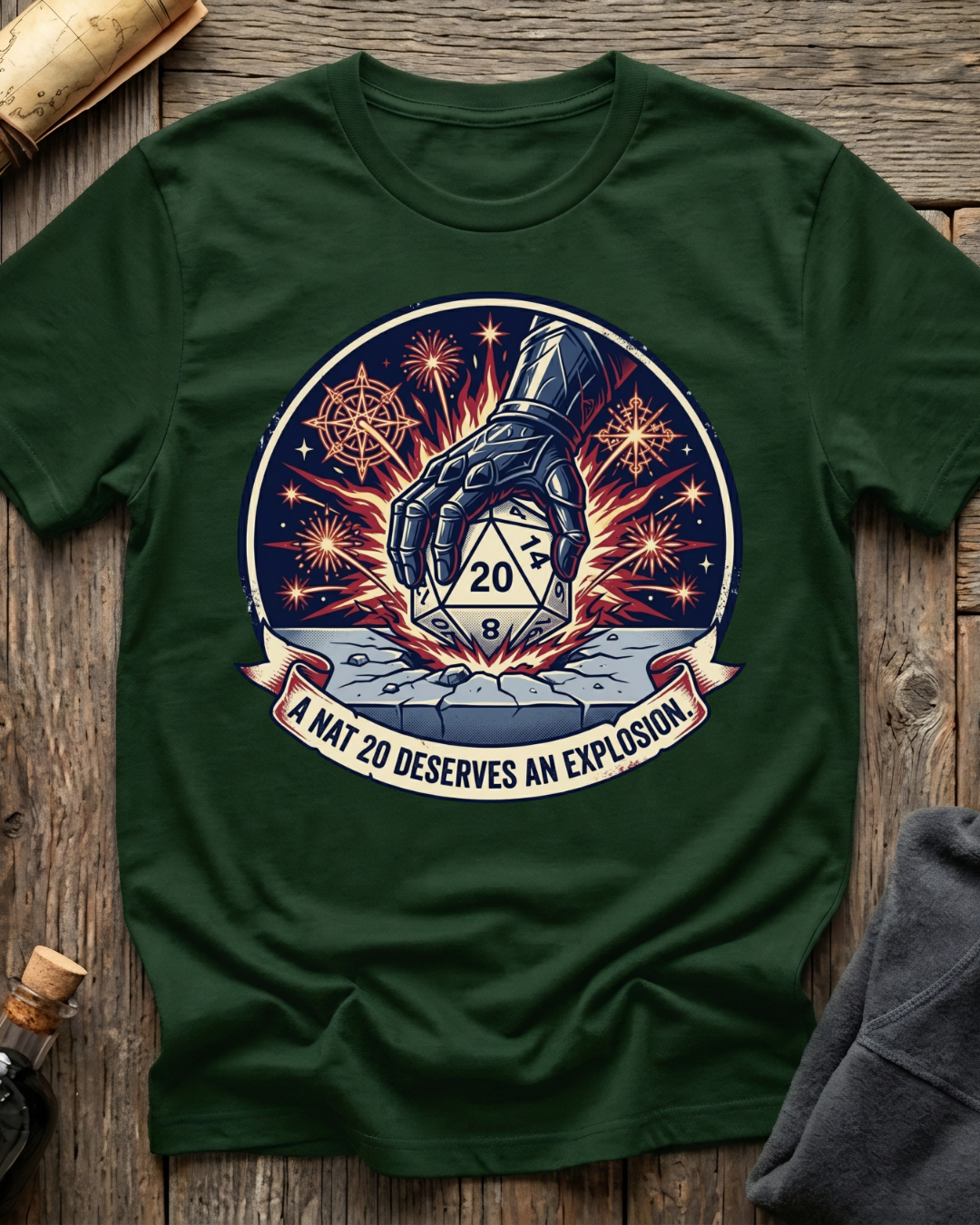 A Nat 20 Deserves An Explosion T-Shirt