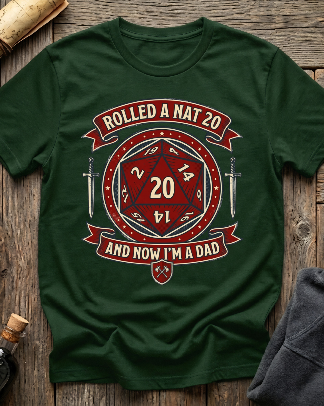Rolled A Nat 20 And Now I'm A Dad T-Shirt