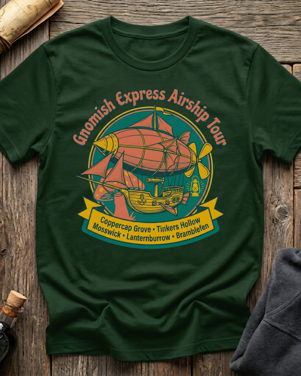 Gnomish Express Airship Tour T-Shirt