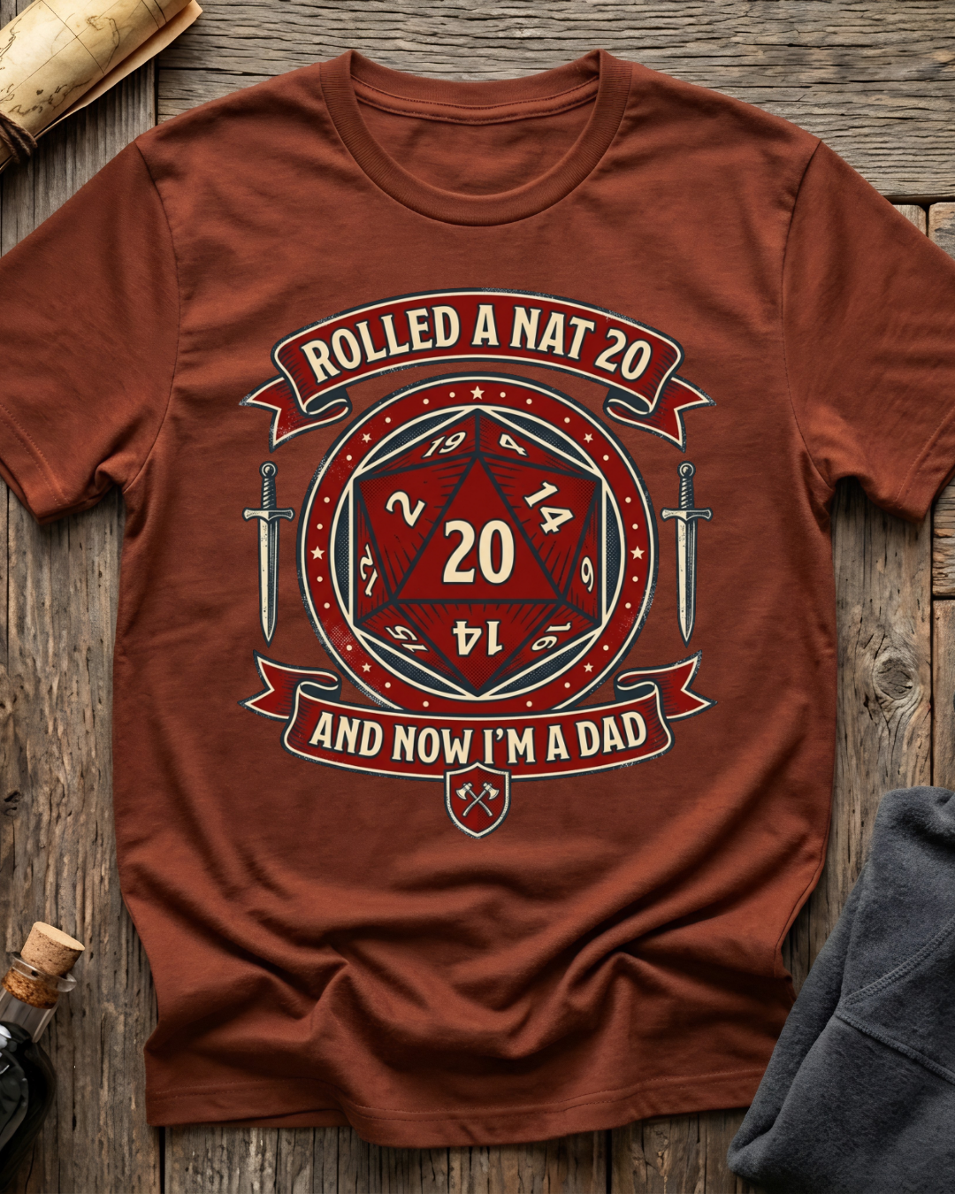 Rolled A Nat 20 And Now I'm A Dad T-Shirt