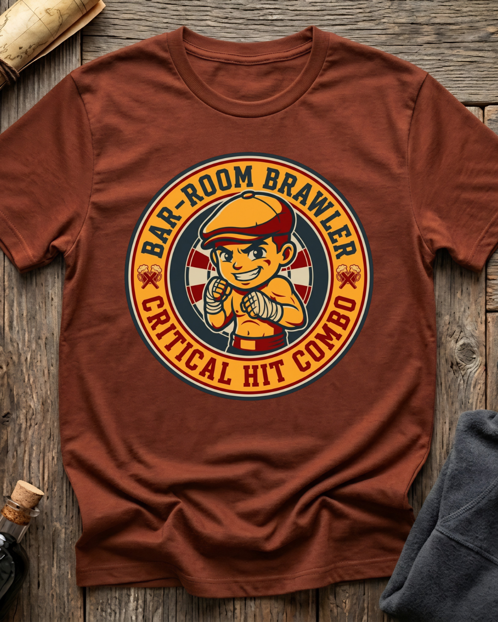 Bar-Room Brawler: Critical Hit Combo T-Shirt