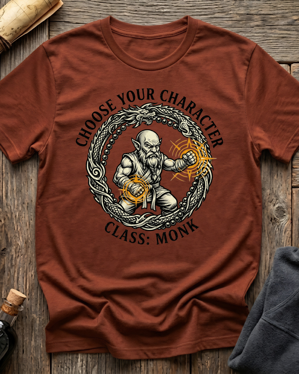 Choose Your Character Class: Monk T-Shirt