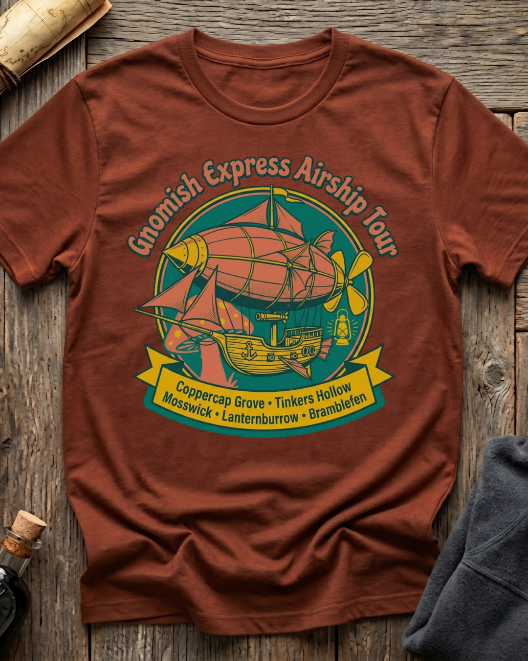 Gnomish Express Airship Tour T-Shirt