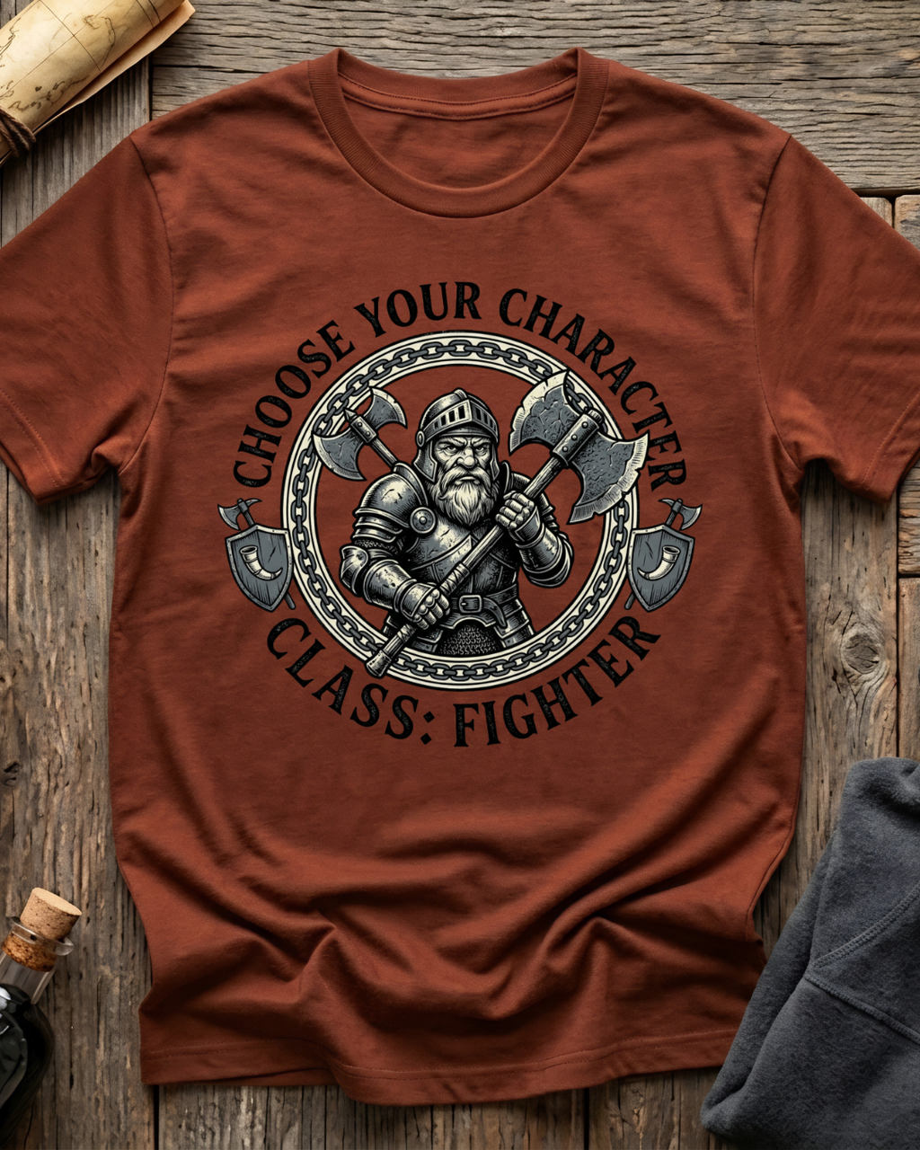 Choose Your Character Class: Fighter T-Shirt