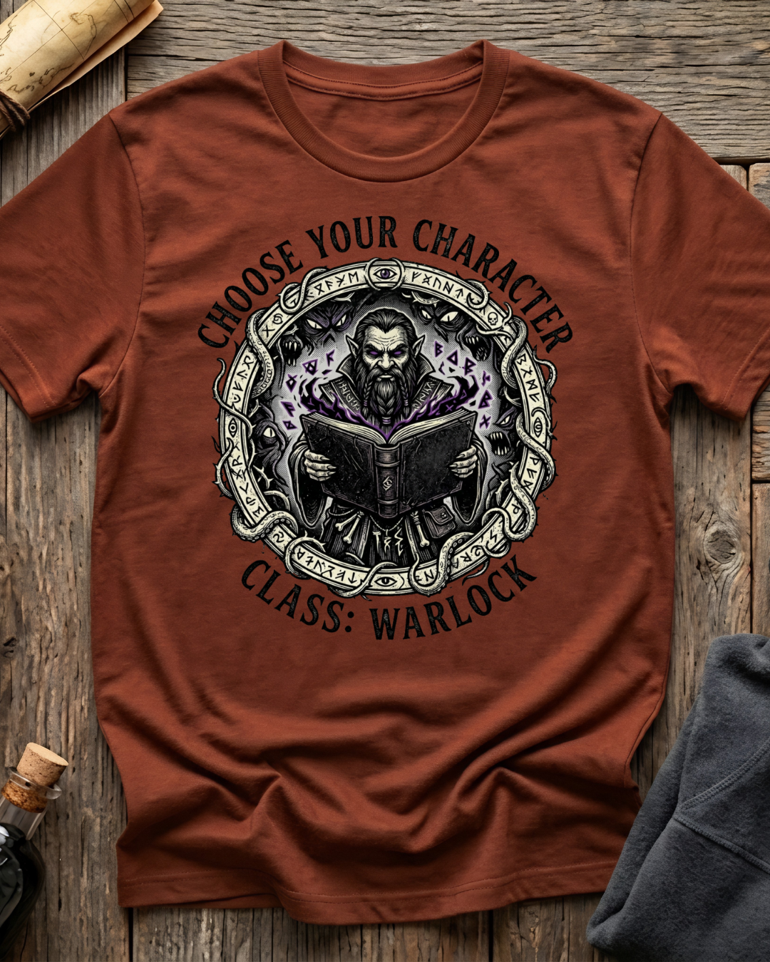 Choose Your Character Class: Warlock T-Shirt