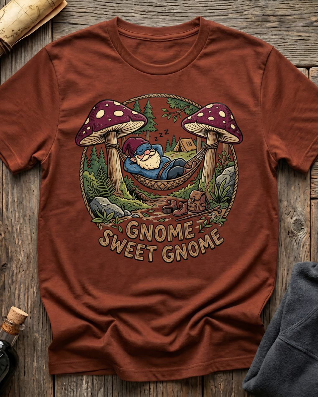 Lounging Gnome Sweet Gnome T-Shirt