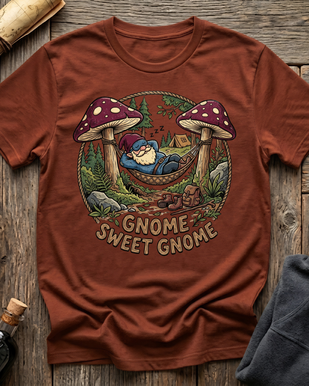 Lounging Gnome Sweet Gnome T-Shirt