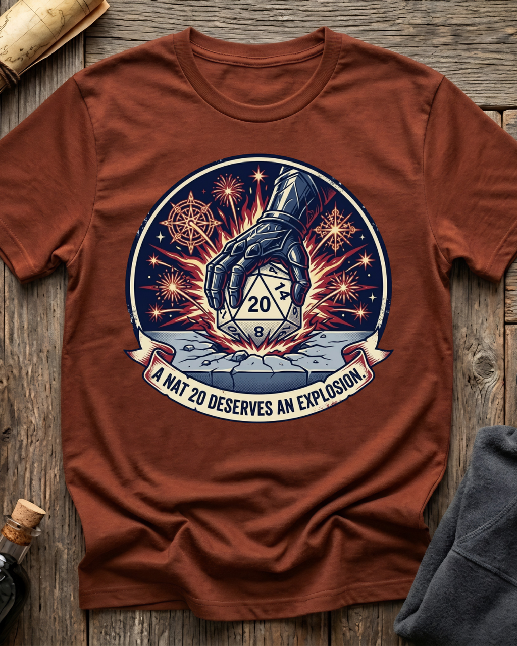 A Nat 20 Deserves An Explosion T-Shirt