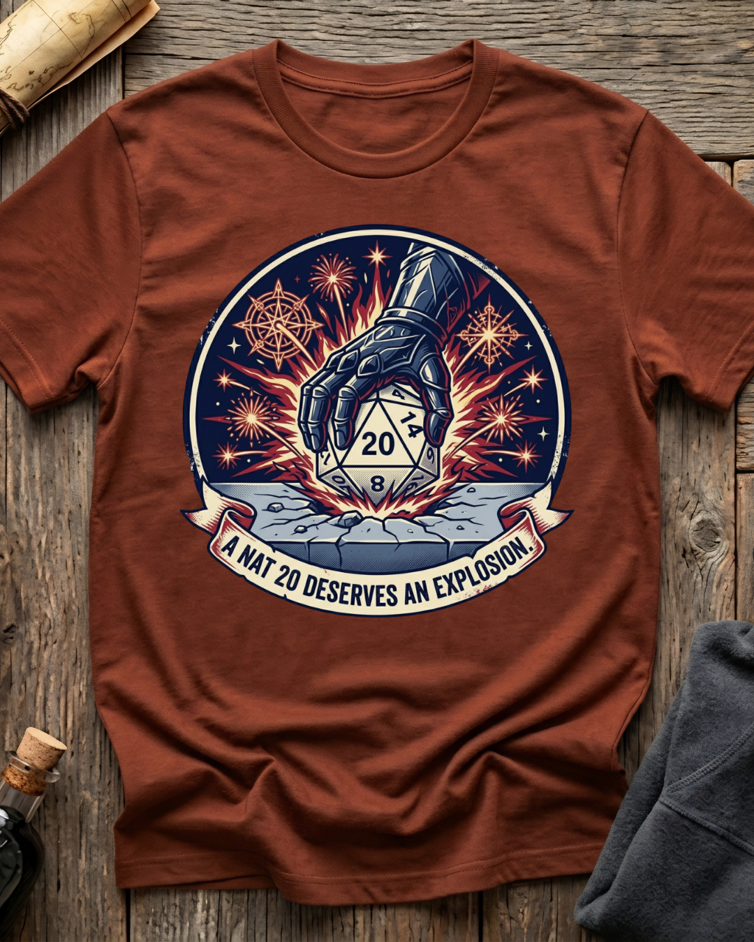 A Nat 20 Deserves An Explosion T-Shirt