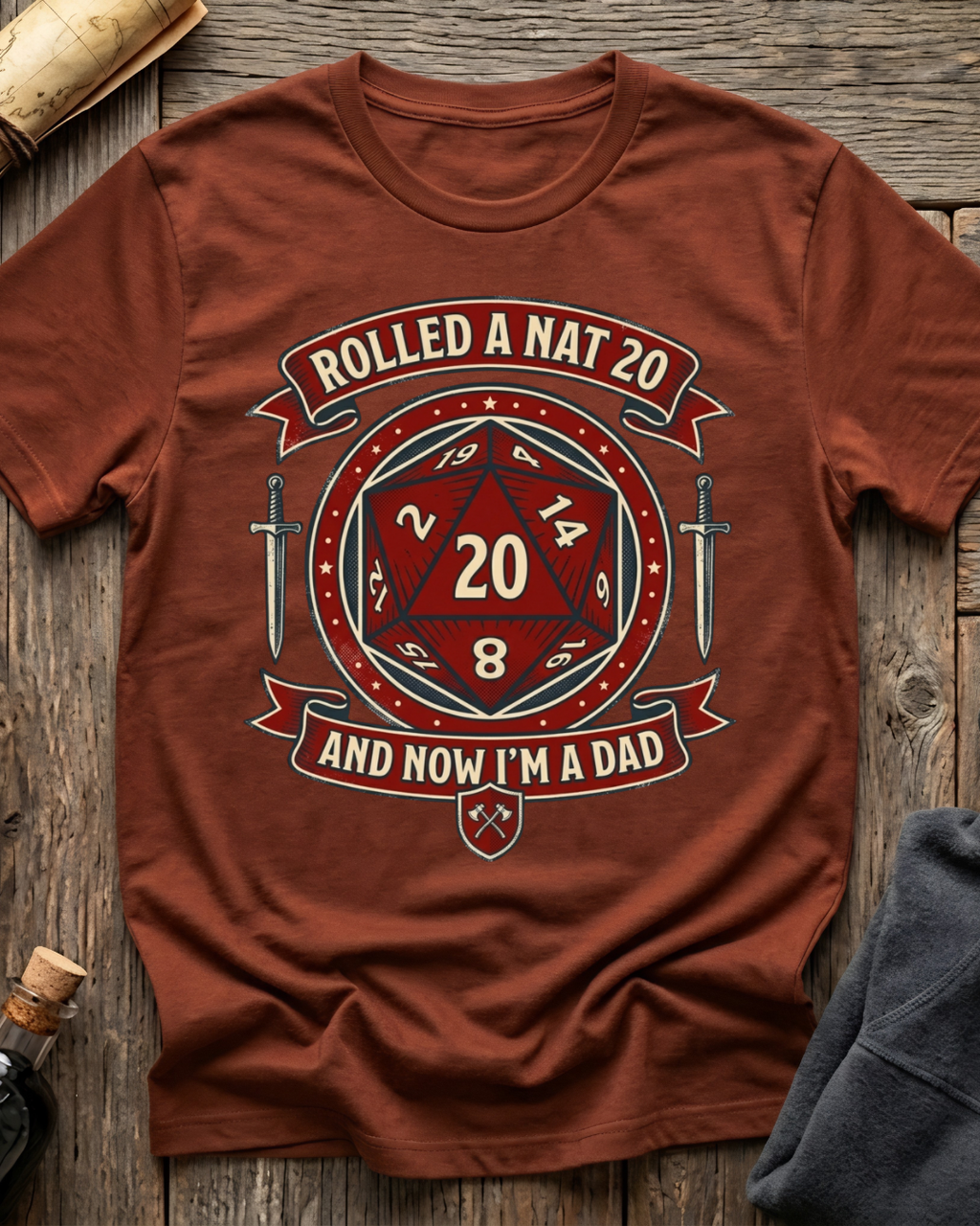 Rolled A Nat 20 And Now I'm A Dad T-Shirt