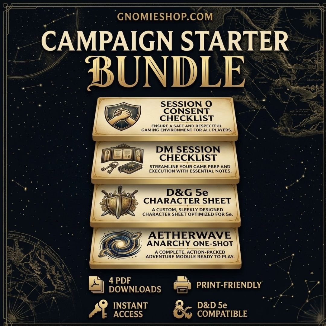 Dungeons & Gnomies Campaign Starter Bundle