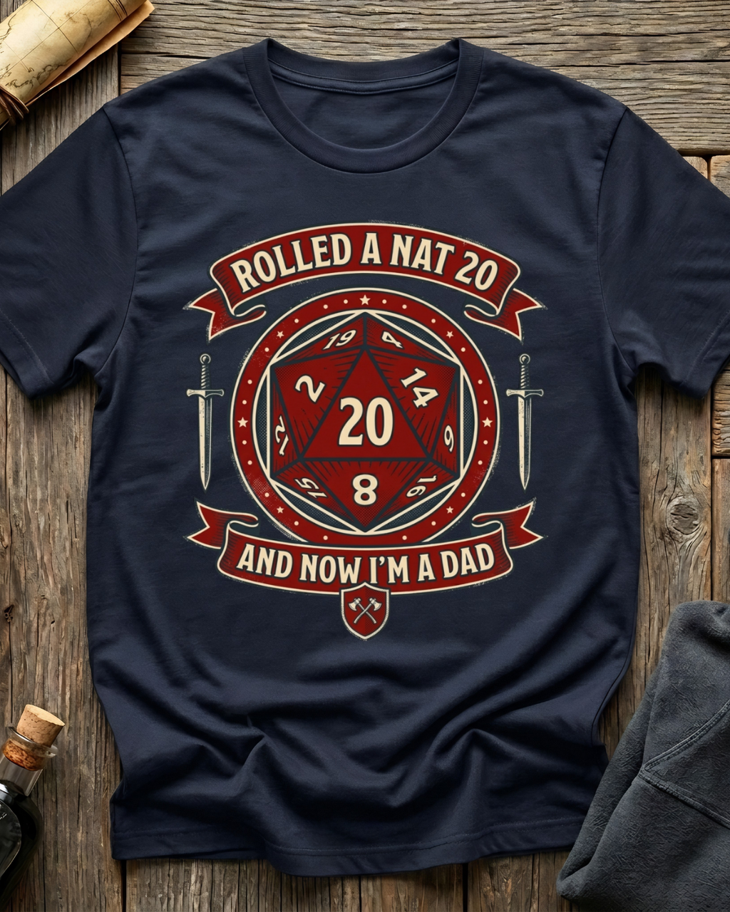 Rolled A Nat 20 And Now I'm A Dad T-Shirt