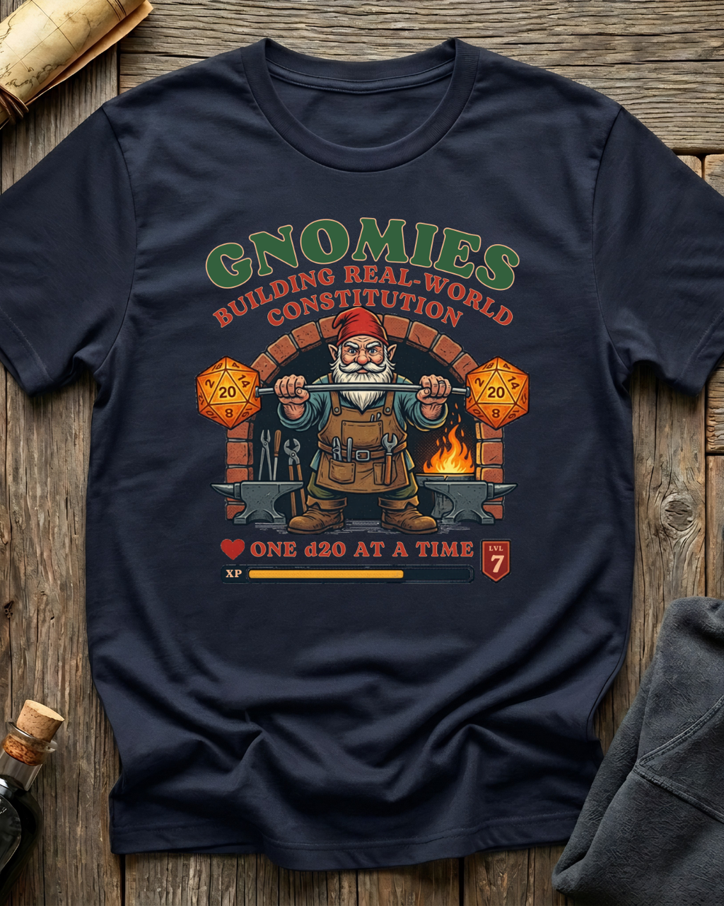 Gnomies Building Real-World Constitution T-Shirt