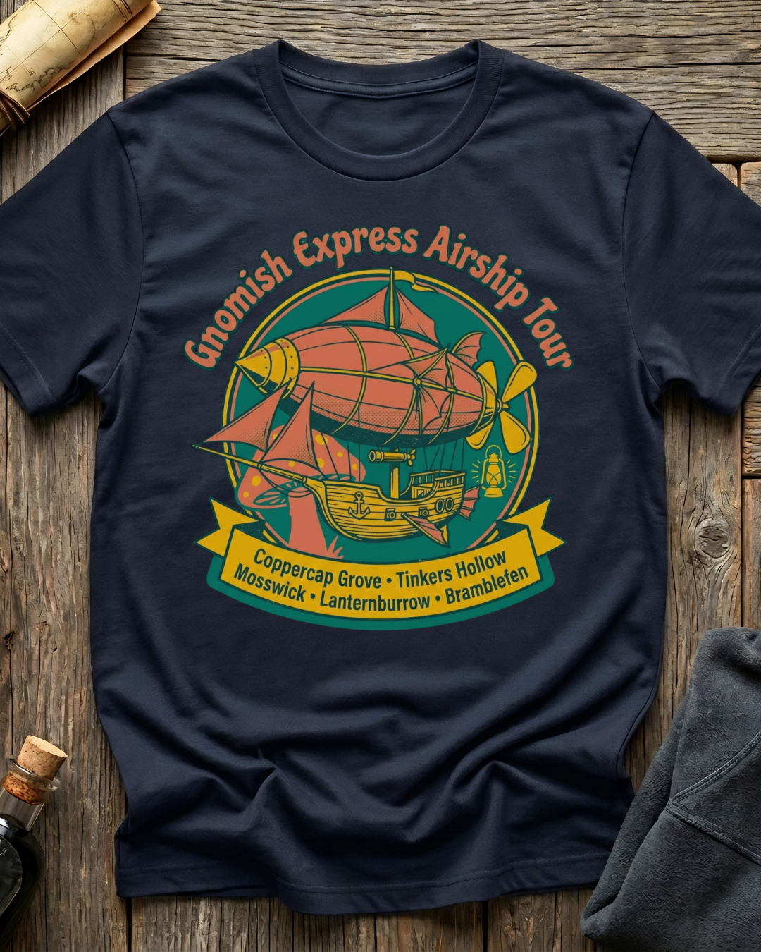 Gnomish Express Airship Tour T-Shirt