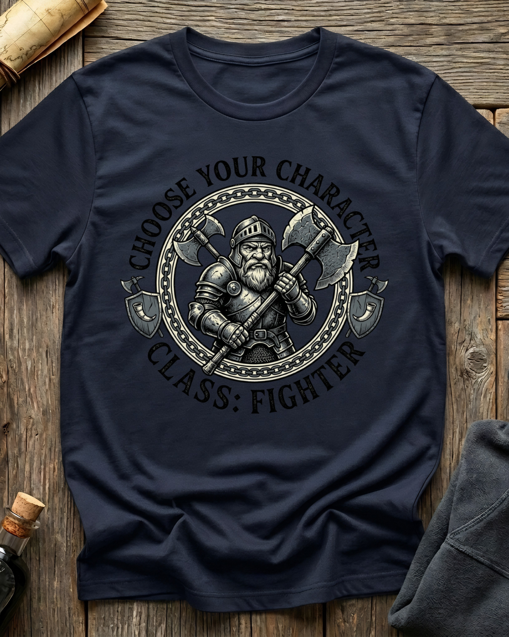 Choose Your Character Class: Fighter T-Shirt