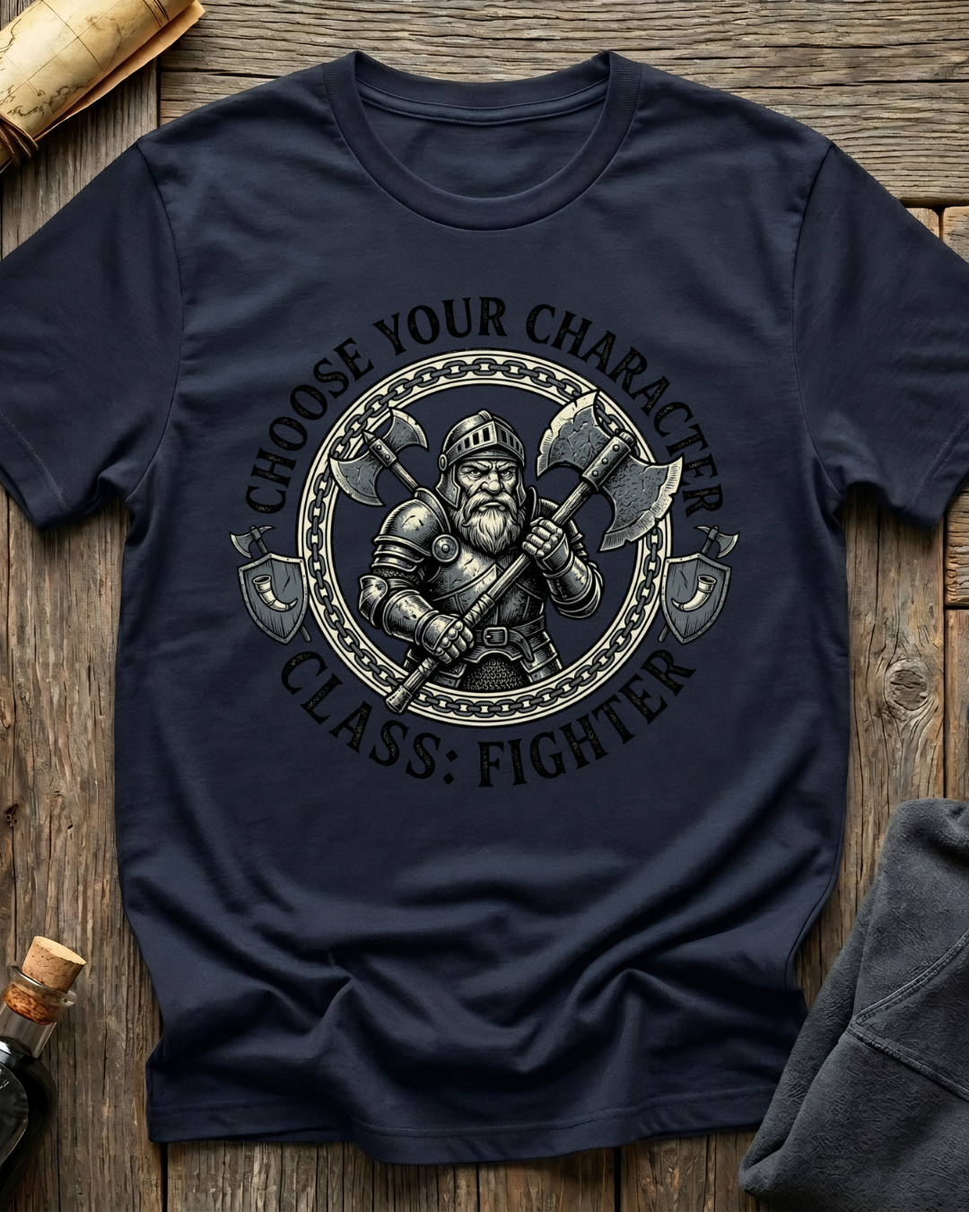 Choose Your Character Class: Fighter T-Shirt