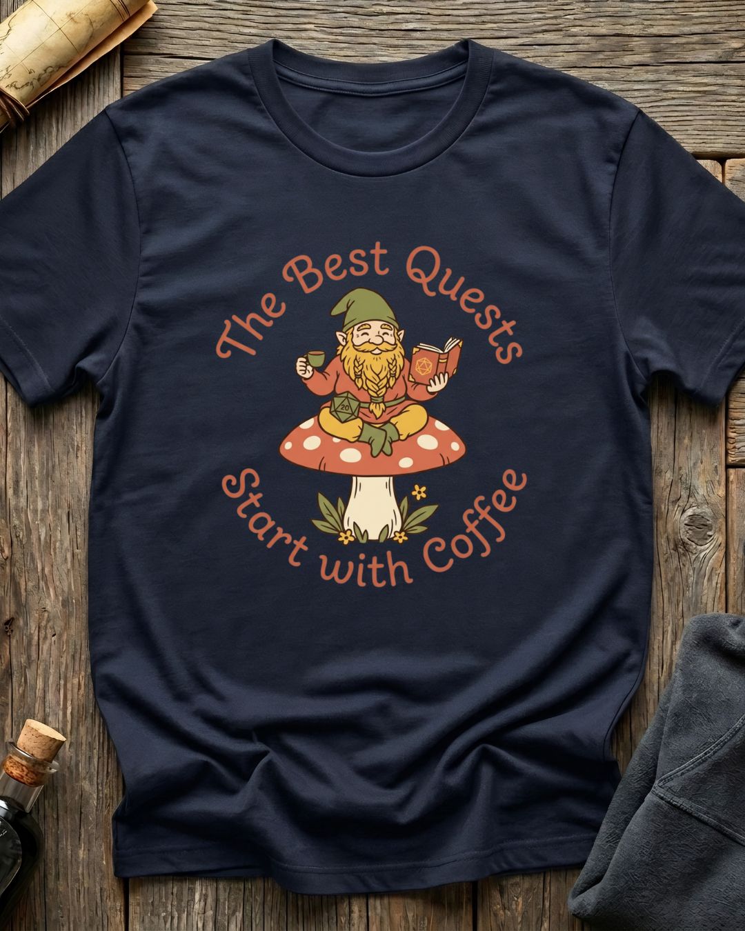 The Best Quests Start With Coffee T-Shirt