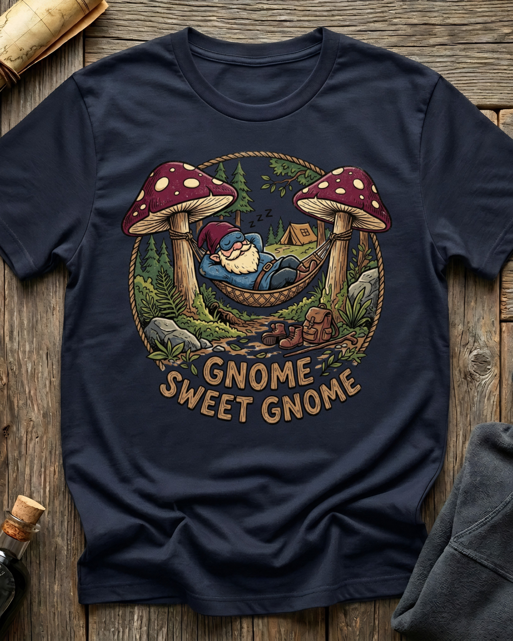 Lounging Gnome Sweet Gnome T-Shirt