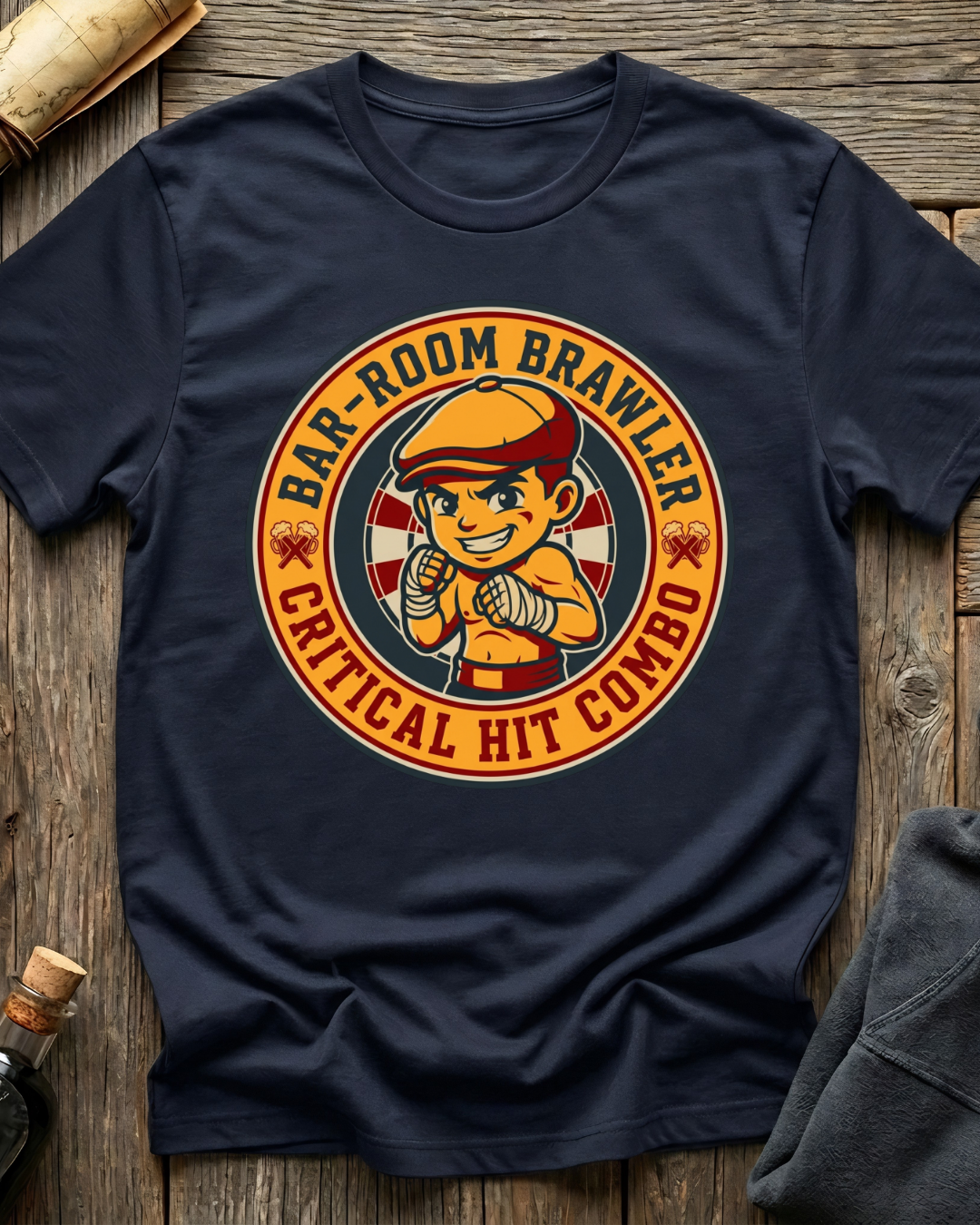 Bar-Room Brawler: Critical Hit Combo T-Shirt