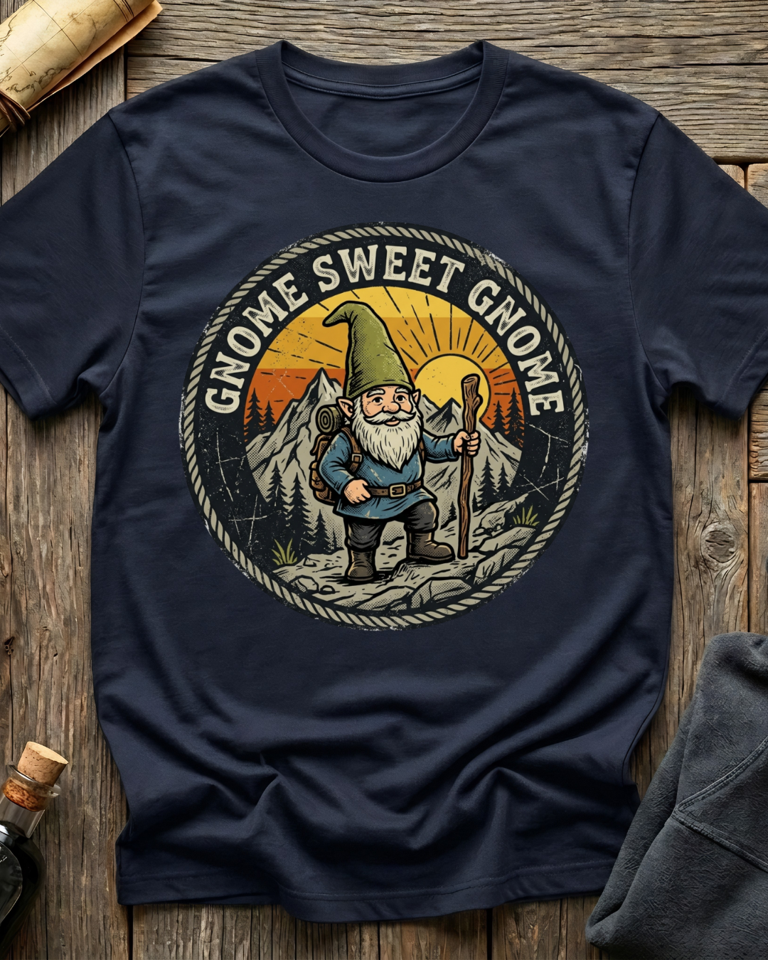 Hiking Gnome Sweet Gnome T-Shirt