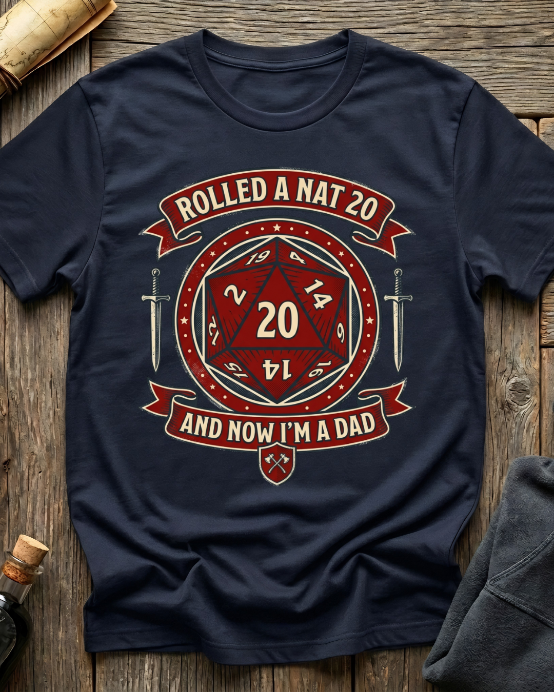 Rolled A Nat 20 And Now I'm A Dad T-Shirt