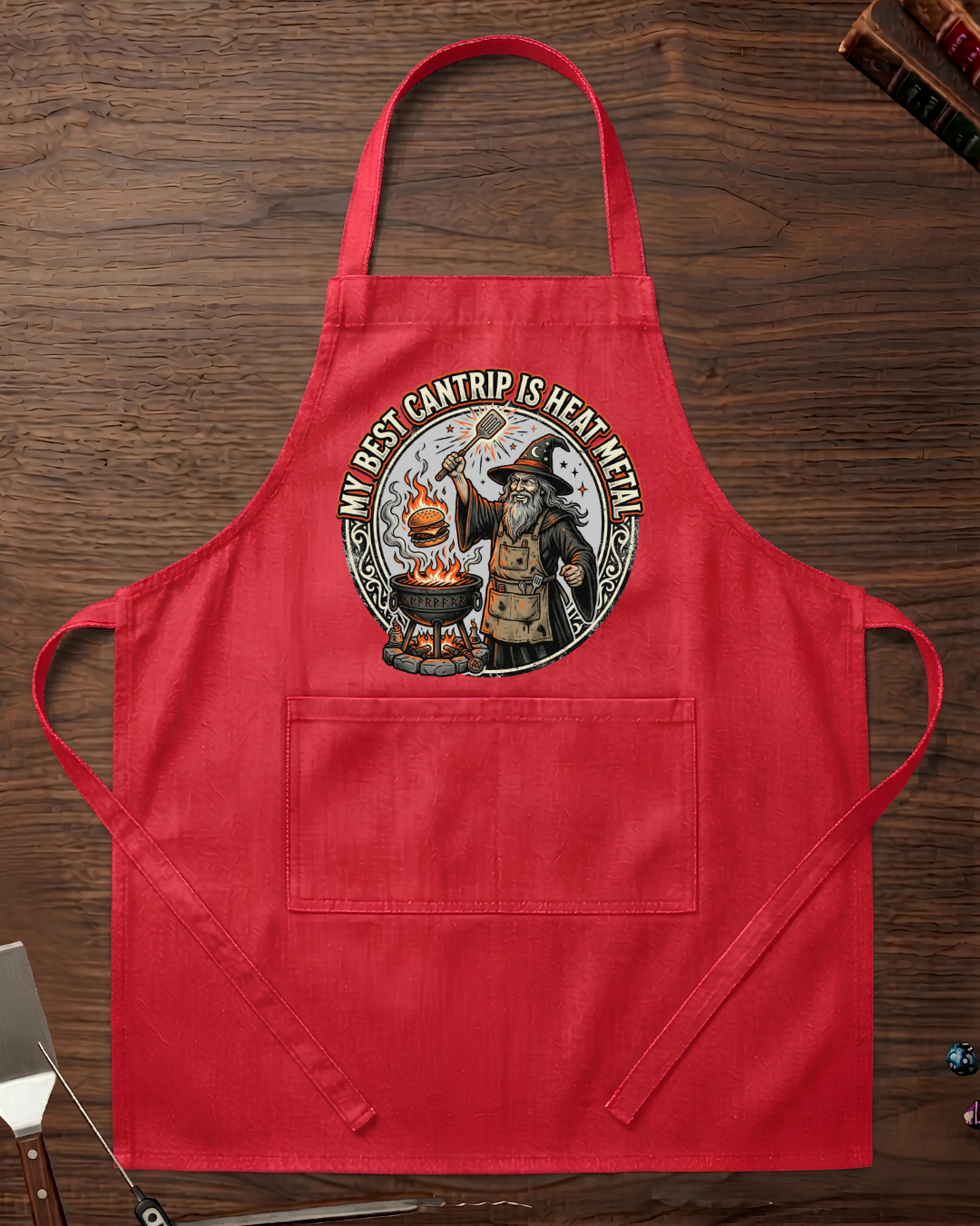 My Best Cantrip Is Heat Metal Organic Apron