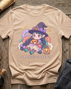 Soft Cream t-shirt featuring Sprocket's Cozy Cogs gnome tinkerer design