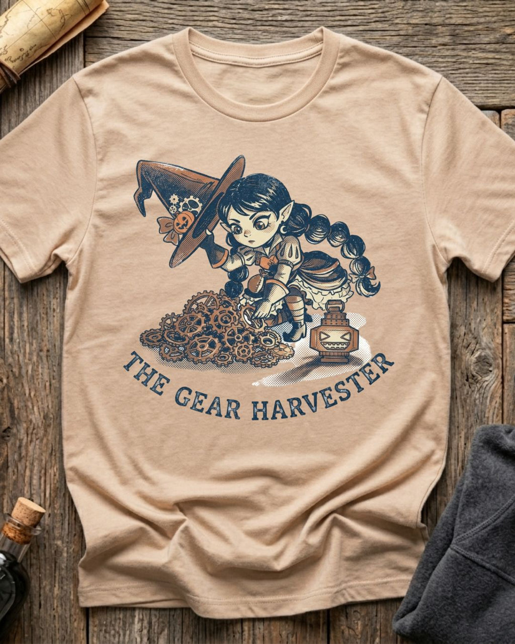 Soft Cream t-shirt featuring the Great Harvester design with Sprocket the gnome
