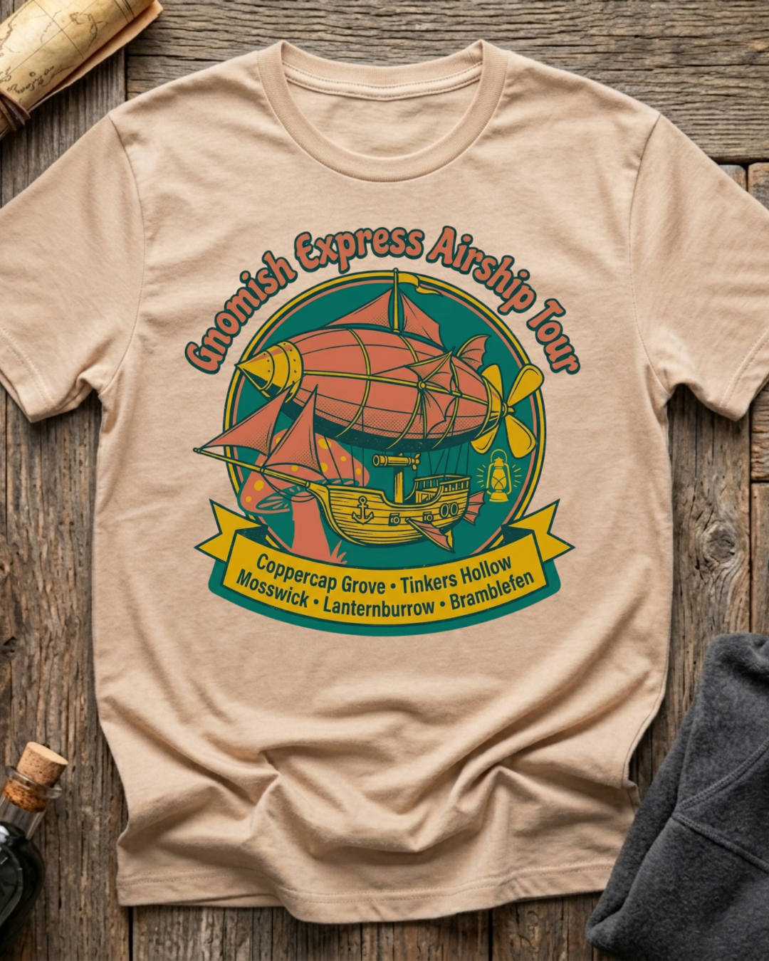 Gnomish Express Airship Tour T-Shirt