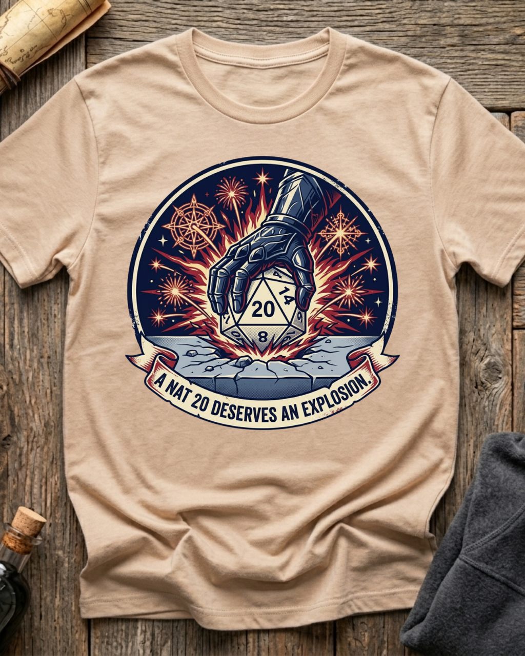 A Nat 20 Deserves An Explosion T-Shirt
