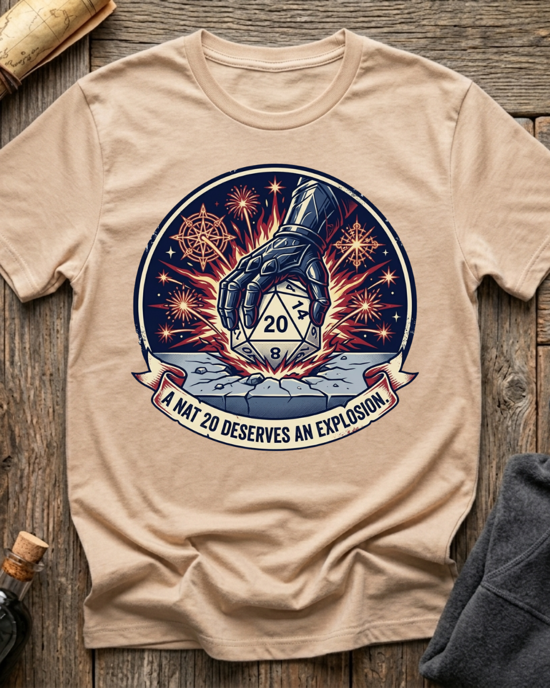 A Nat 20 Deserves An Explosion T-Shirt