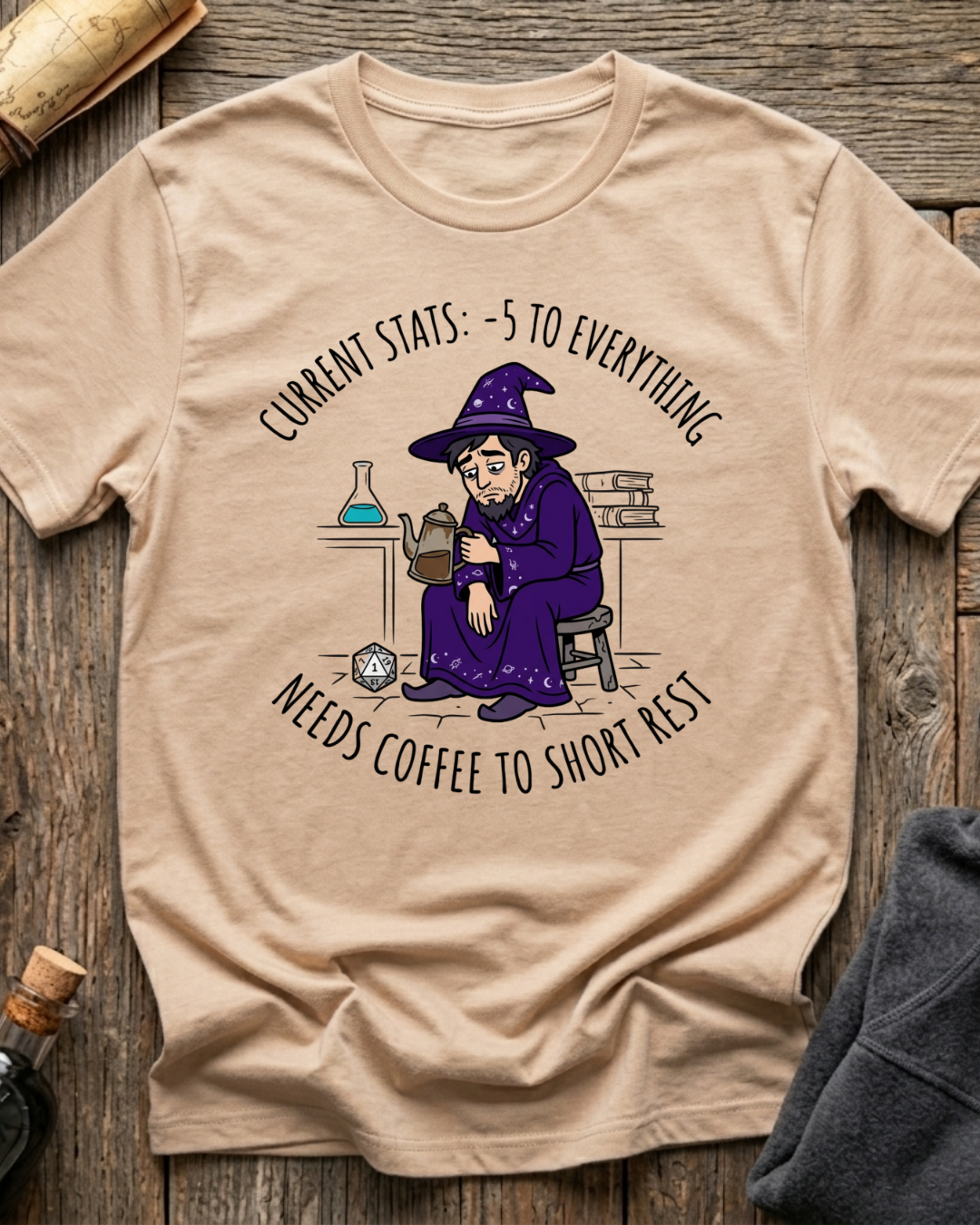 Needs Coffee For Short Rest T-Shirt