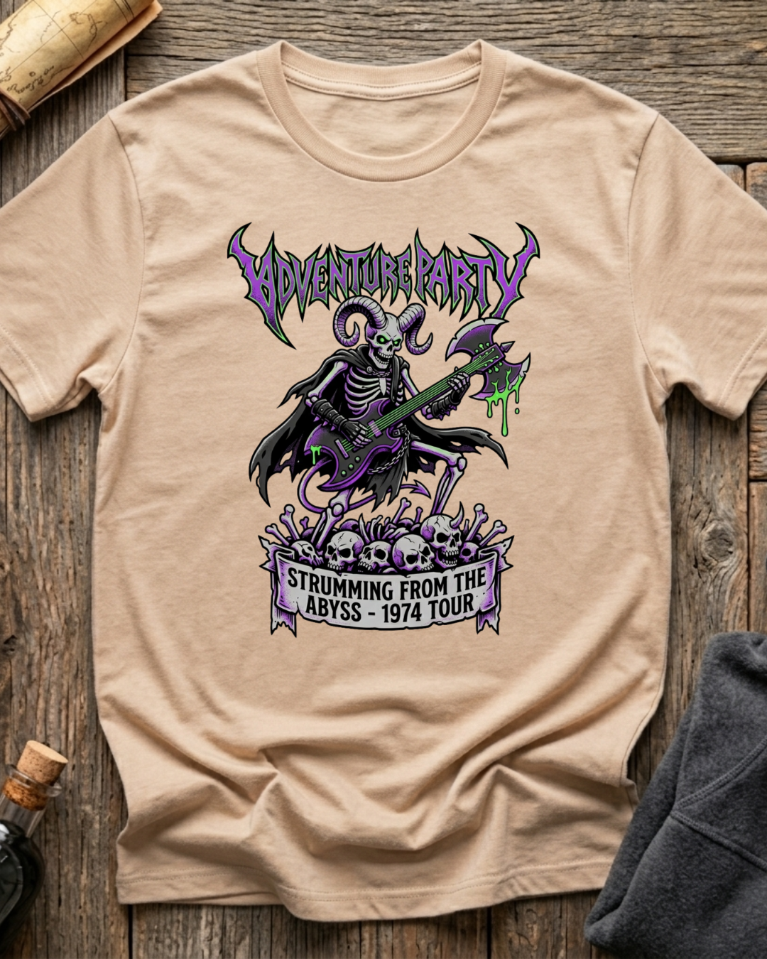 Adventuring Party - Strumming from the Abyss T-Shirt