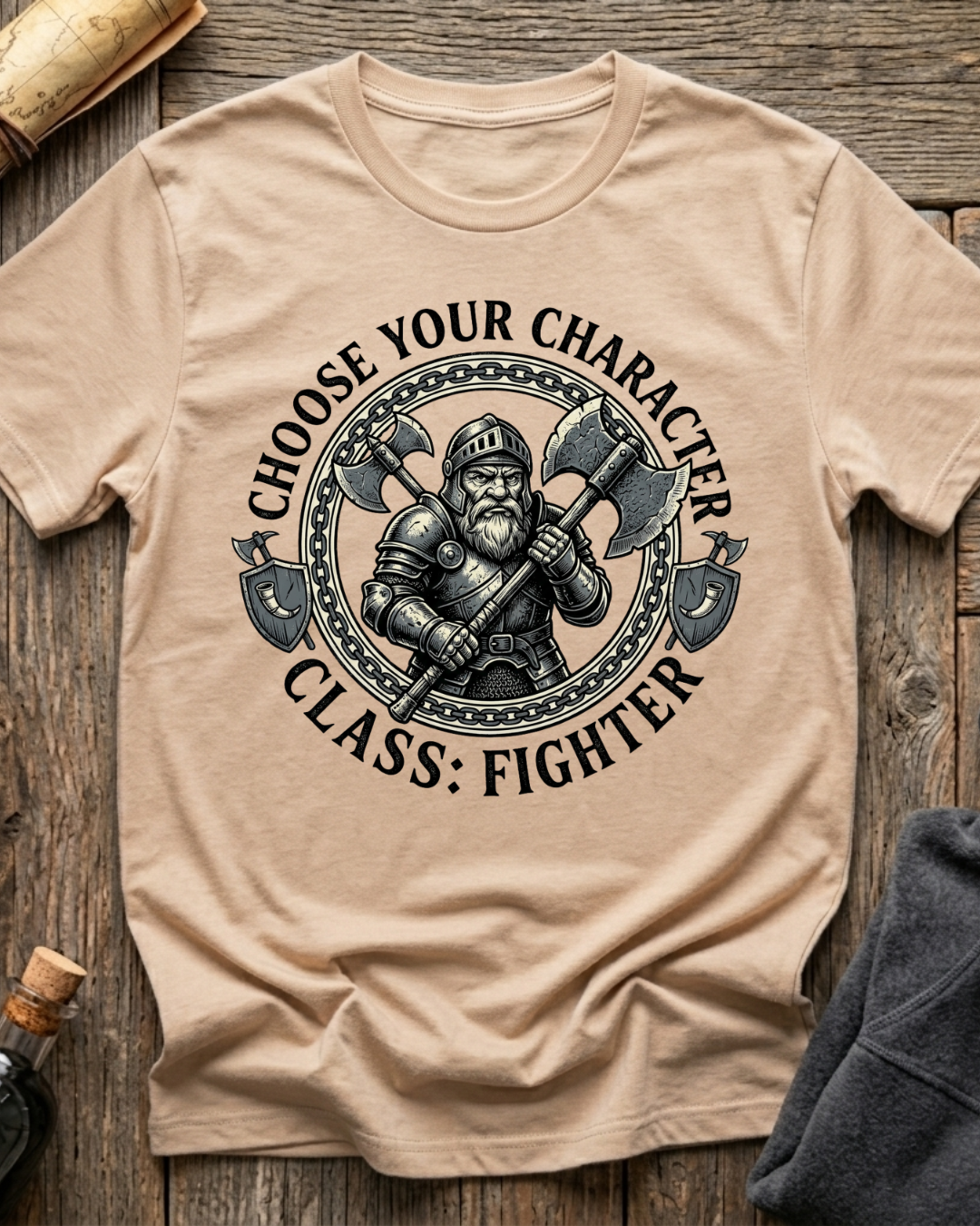 Choose Your Character Class: Fighter T-Shirt