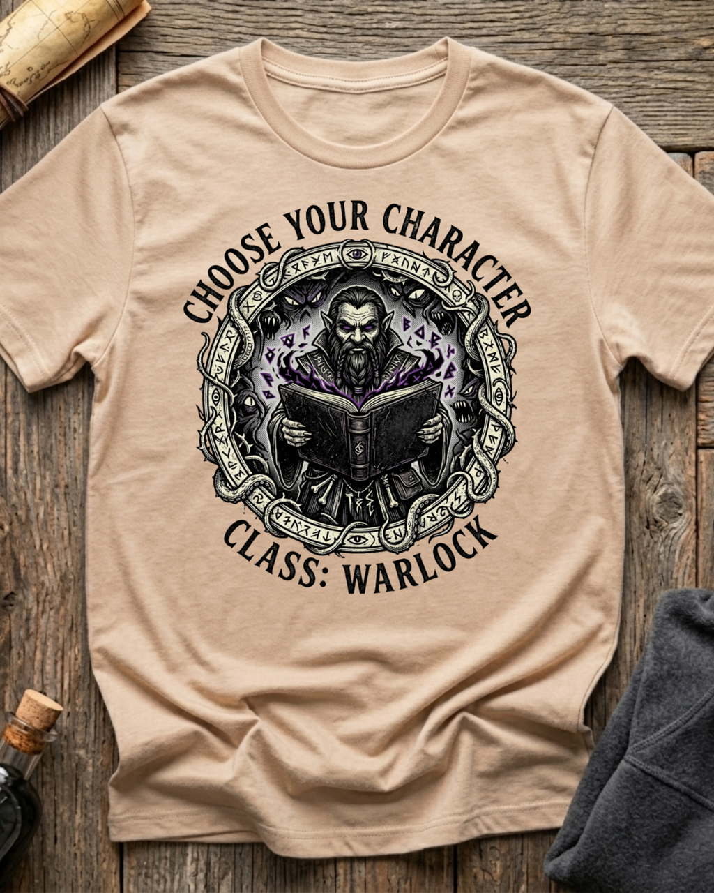 Choose Your Character Class: Warlock T-Shirt