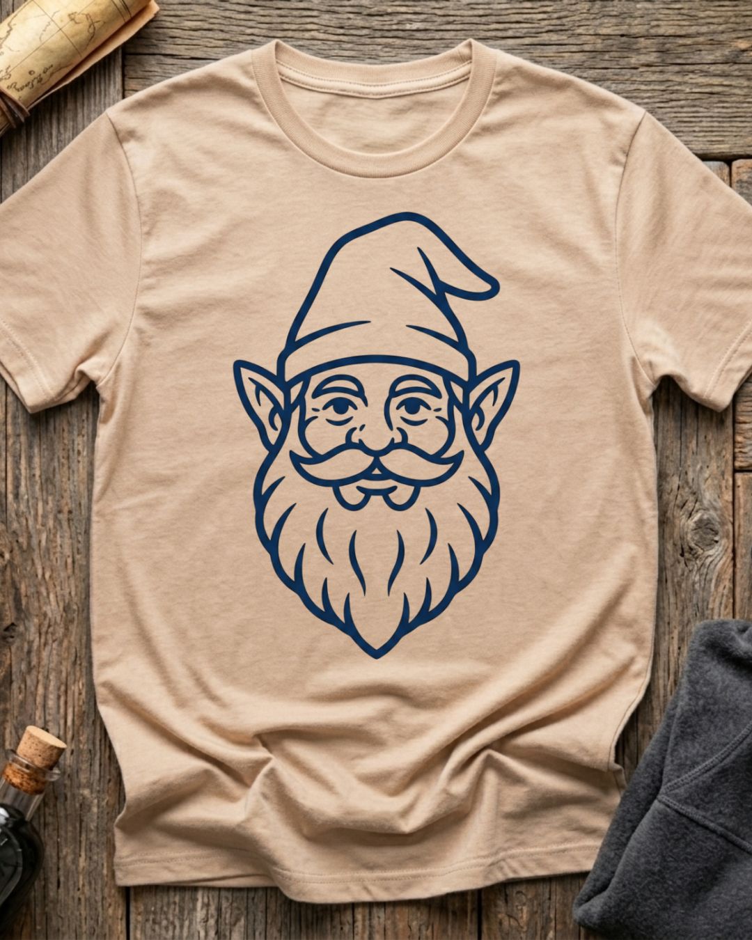 Minimalistic Gnome Head T-Shirt