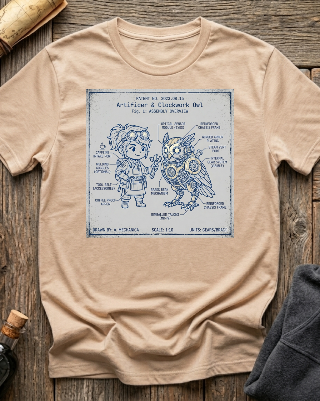Artificer & Clockwork Owl T-Shirt