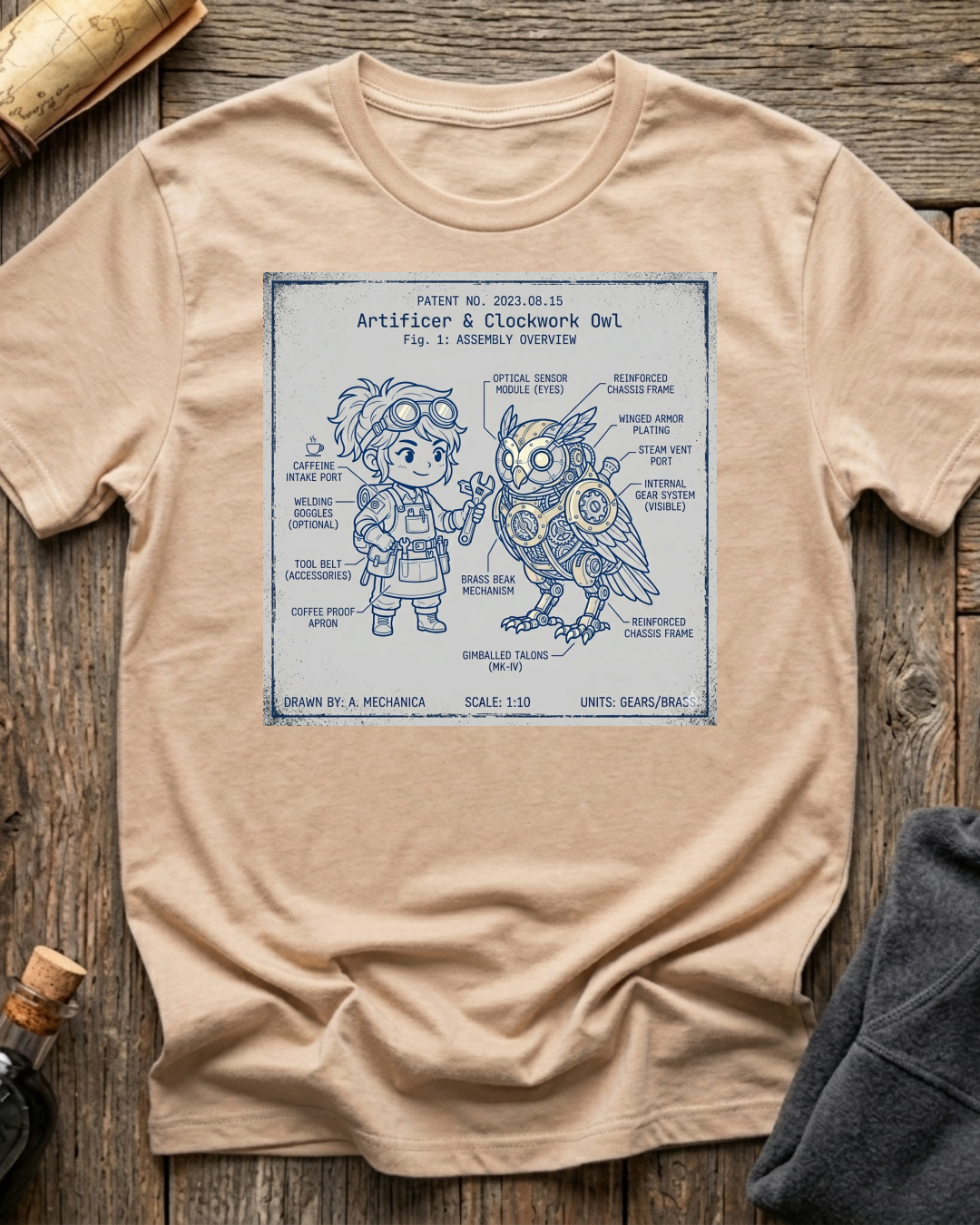 Artificer & Clockwork Owl T-Shirt