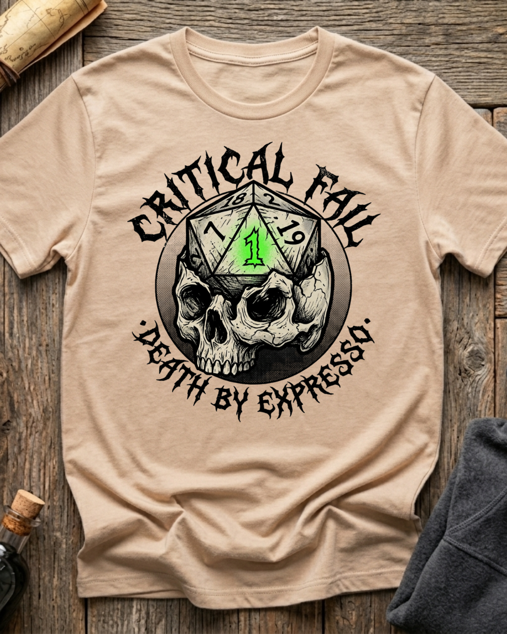 Critical Fail - Death by Espresso T-Shirt