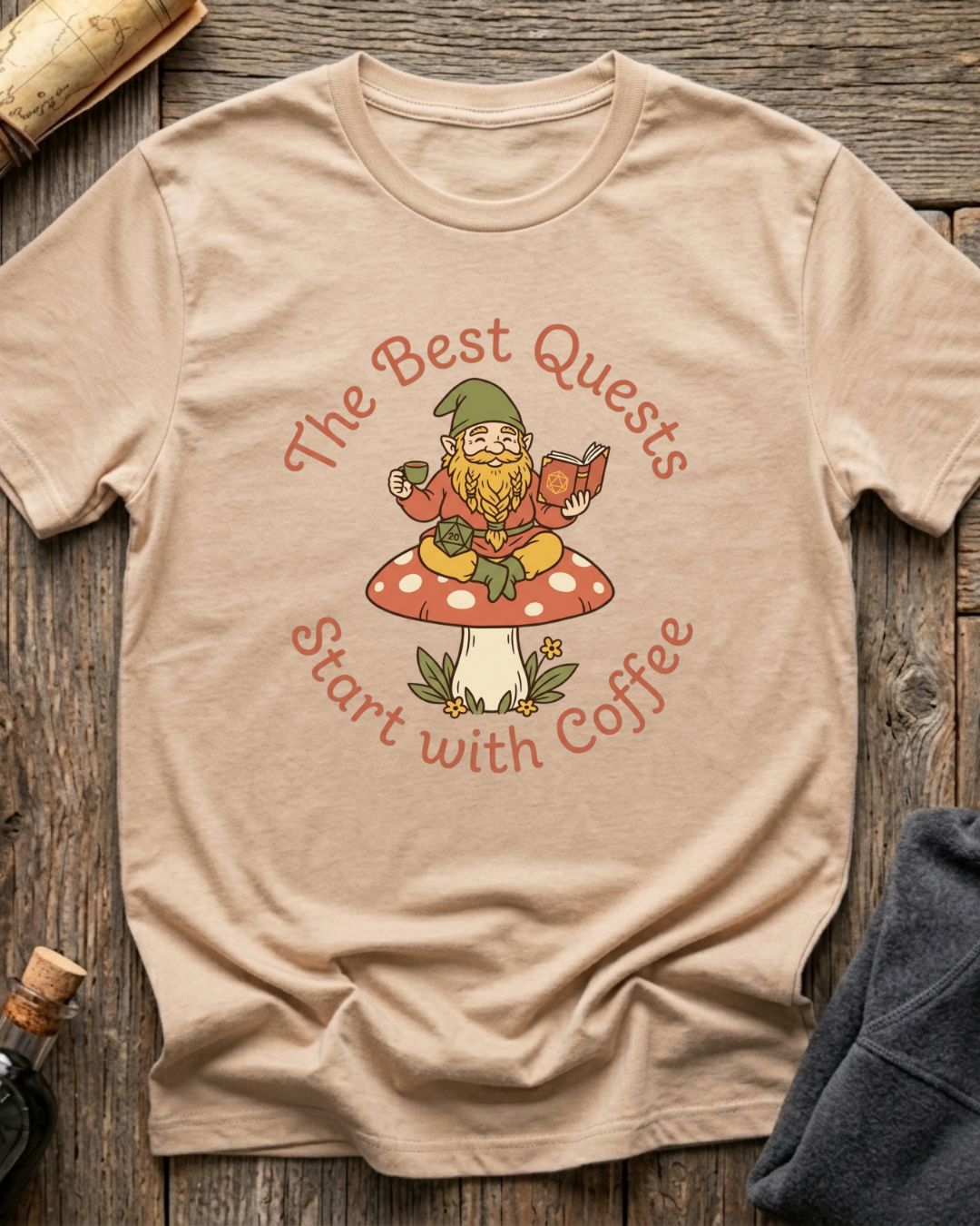 The Best Quests Start With Coffee T-Shirt