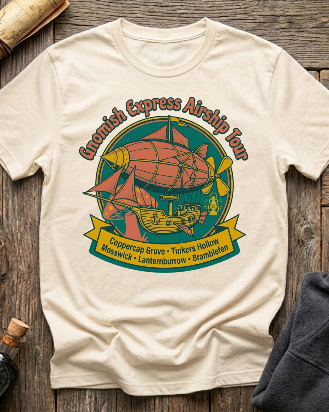 Gnomish Express Airship Tour T-Shirt