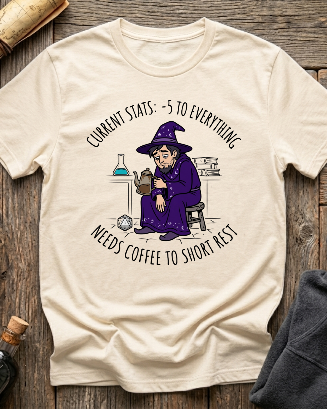 Needs Coffee For Short Rest T-Shirt