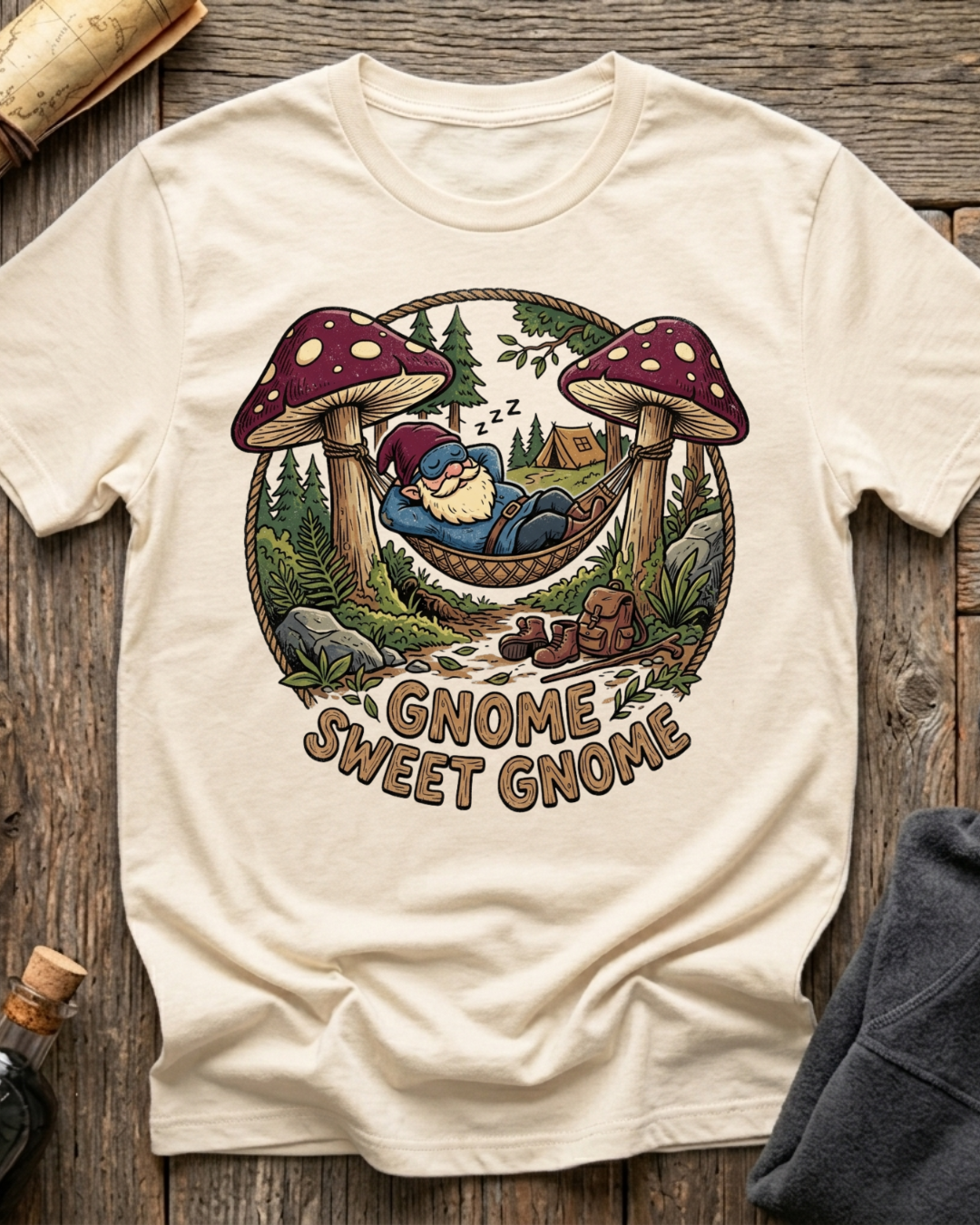 Lounging Gnome Sweet Gnome T-Shirt