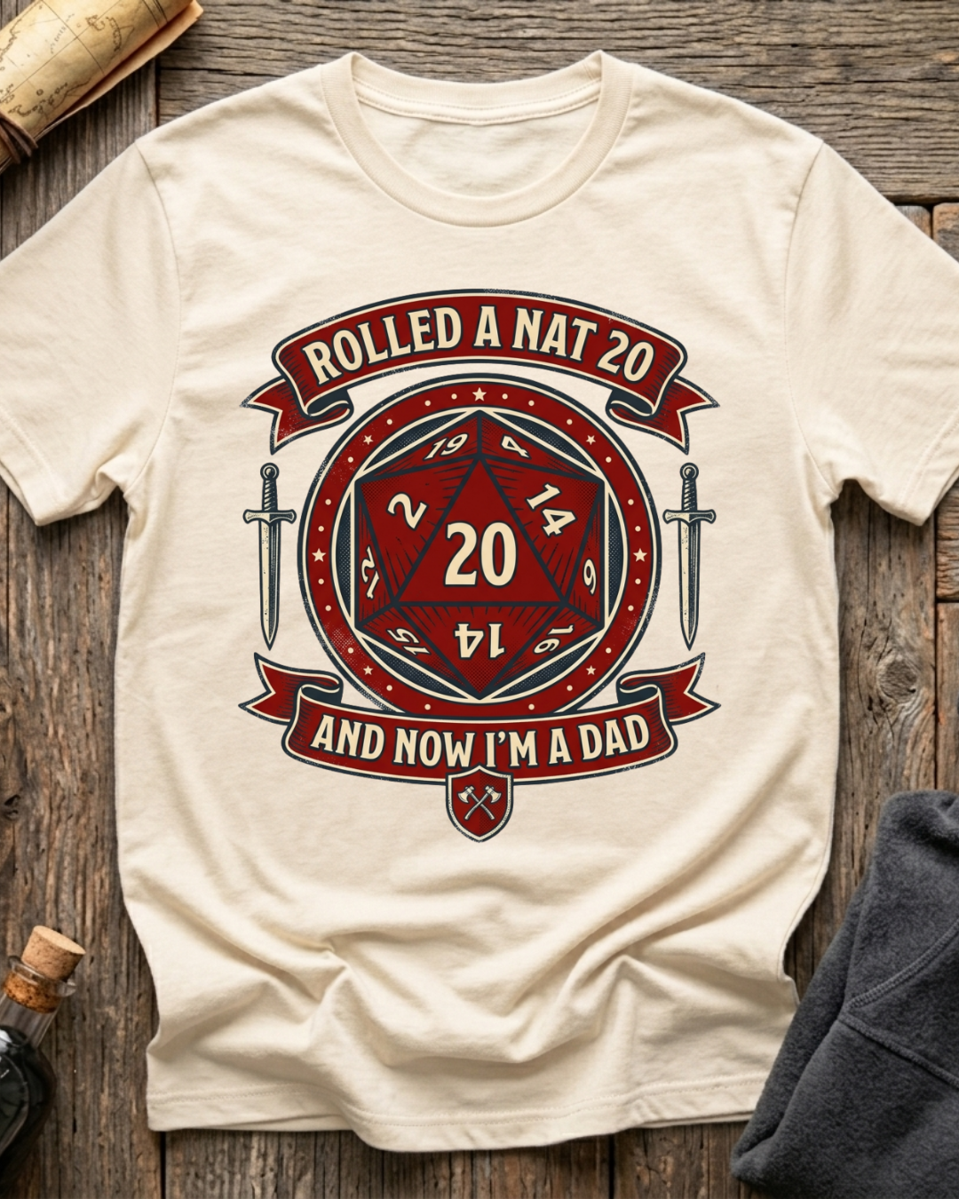 Rolled A Nat 20 And Now I'm A Dad T-Shirt