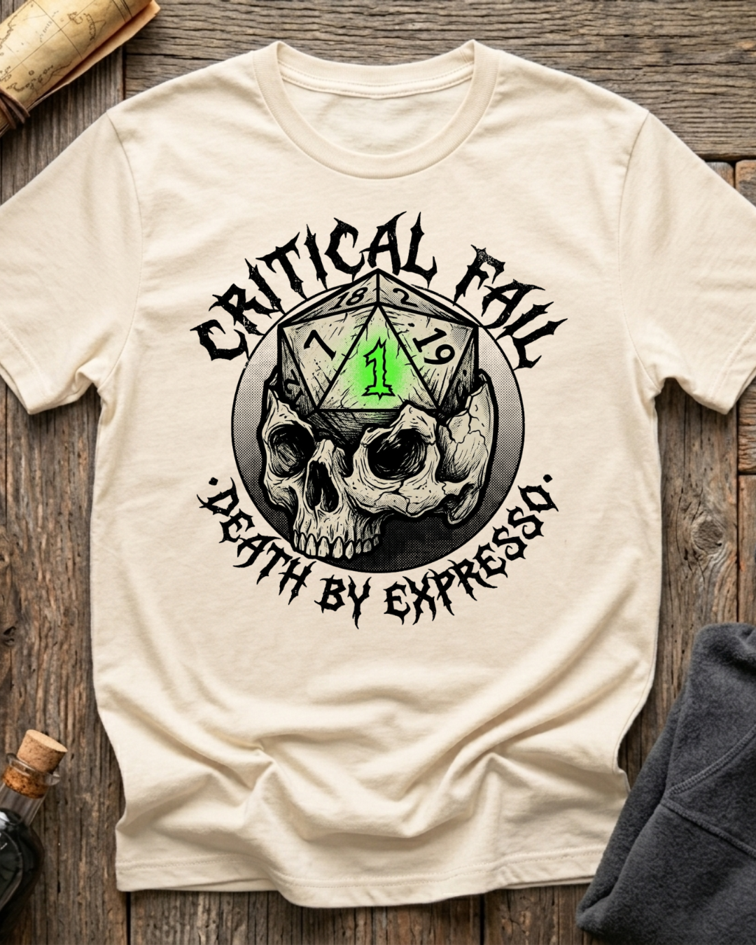Critical Fail - Death by Espresso T-Shirt